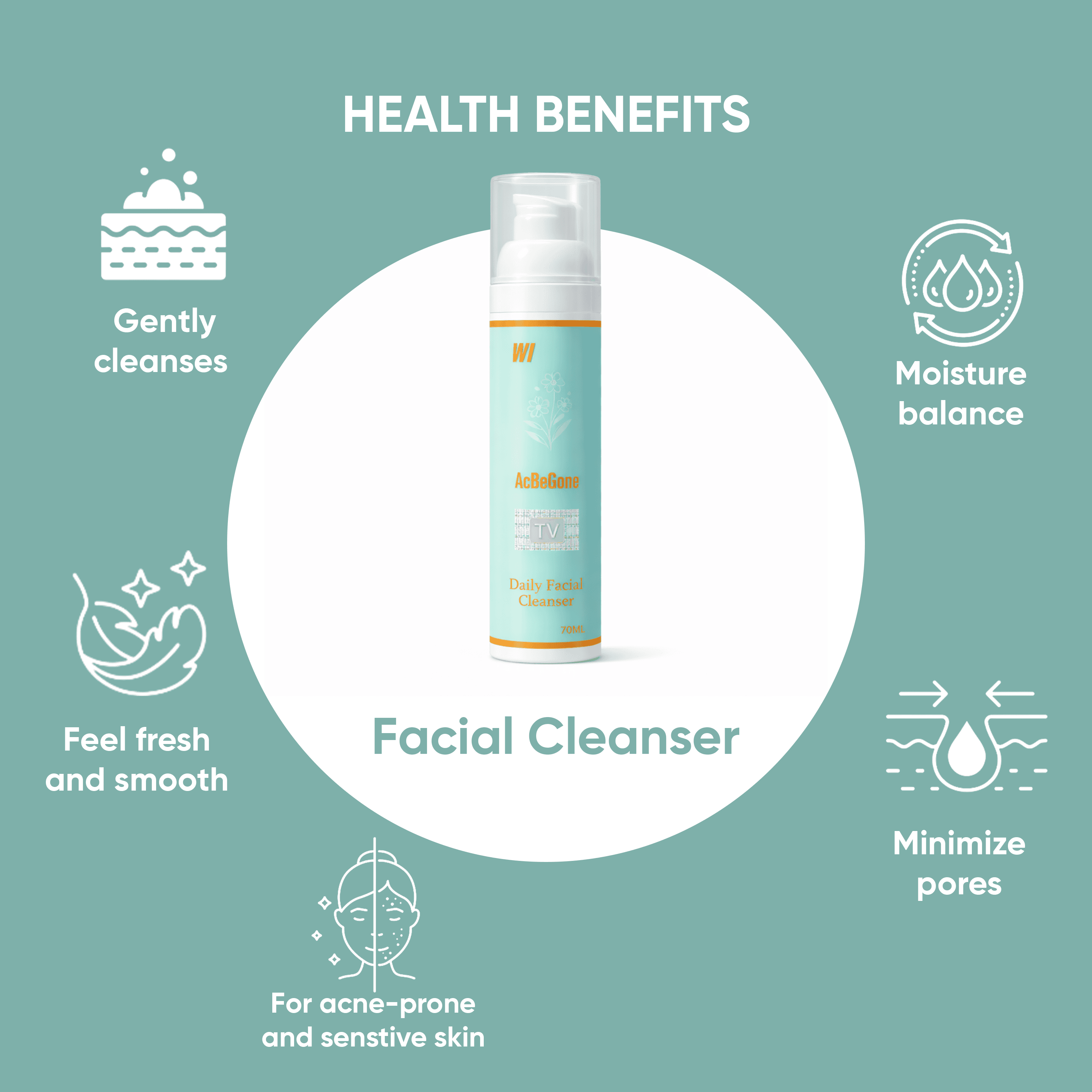 Acbegone Daily Facial Cleanser thumbnail 2